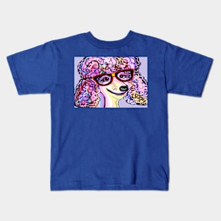 Hipster Poodle Kids T-Shirt